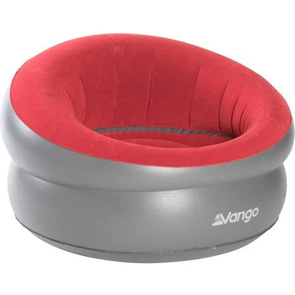 Vango Donut Flocked Inflatable Chair-Carmine Red 3 Vango Donut Flocked Inflatable Chair-Carmine Red