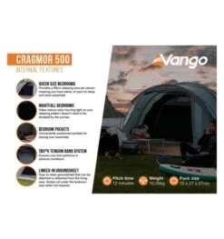 Vango Cragmor 500 (Poled) Tent 2023 -Vango cragmor 500 image 4