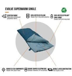Vango Evolve Superwarm Sleeping Bag - Single -Vango evolve superwarm single 3 1 1