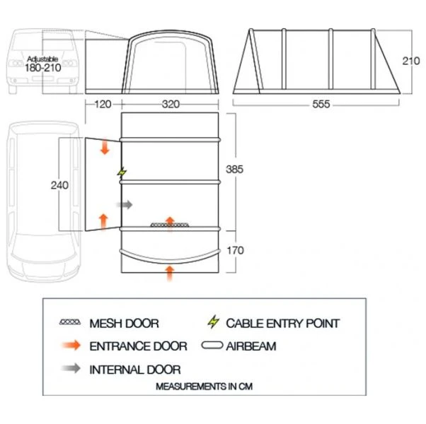 Vango Galli CC Air Low Awning 2023 4 Vango Galli CC Air Low Awning 2023 - Image 2
