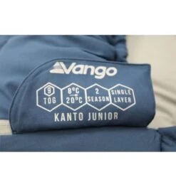Vango Kanto Junior Sleeping Bag - Blue -Vango kanto jr blue 4
