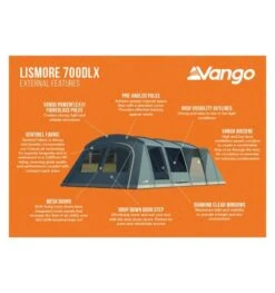 Vango Lismore 700DLX (Poled) Tent 2023 (Incl. Footprint) -Vango lismore 700dlx image 3