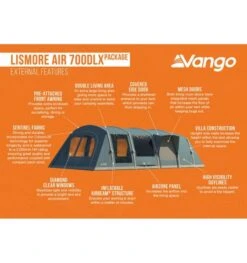 Vango Lismore Air 700DLX Airbeam Tent 2023 (Incl. Footprint) 18 Vango Lismore Air 700DLX Airbeam Tent 2023 (Incl. Footprint) -Vango lismore air 700dlx image 4