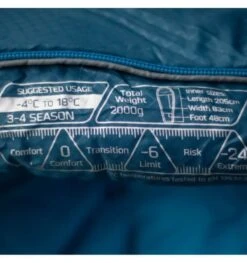Vango Nitestar Alpha 350 Sleeping Bag - Blue -Vango nitestar alpha 350 blue 2