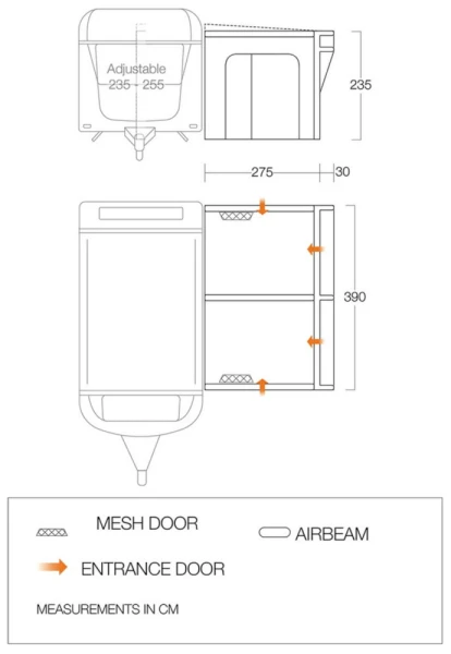 Vango Riviera Air 390 ProShield Awning 2023 4 Vango Riviera Air 390 ProShield Awning 2023 - Image 2