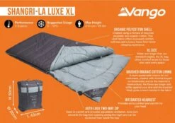 Vango Shangri-La Luxe XL Sleeping Bag -Vango shangri la luxe xl image 3